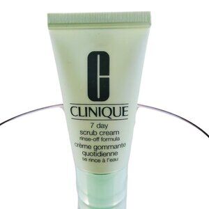 Clinique 7 Day Scrub Cream 1oz Rinse Off Exfoliator Travel Size Unused